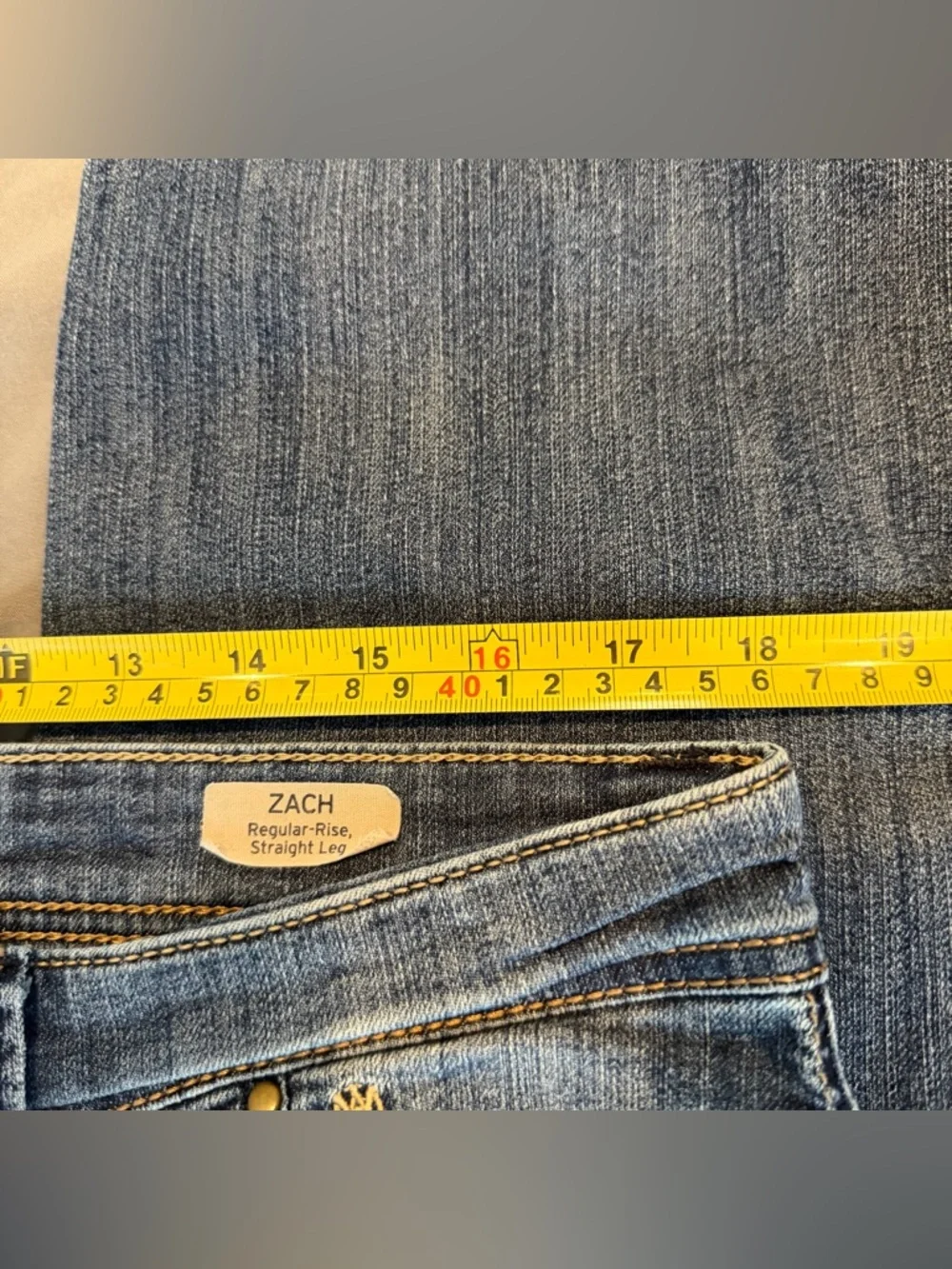 Mavi Zach‎ Jeans Mens 36x30 Blue Straight Leg Stretch Denim